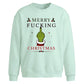Rebellious sarcastic quote Christmas Oversized Sweatshirt