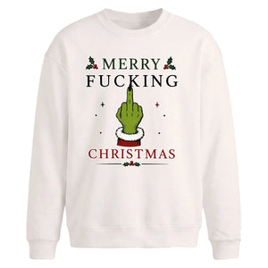 Rebellious sarcastic quote Christmas Oversized Sweatshirt