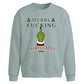 Rebellious sarcastic quote Christmas Oversized Sweatshirt