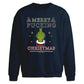 Rebellious sarcastic quote Christmas Oversized Sweatshirt