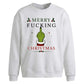 Rebellious sarcastic quote Christmas Oversized Sweatshirt