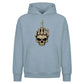 Rebellious skeleton middle finger Halloween Oversized Hoodie