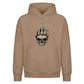 Rebellious skeleton middle finger Halloween Oversized Hoodie