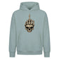 Rebellious skeleton middle finger Halloween Oversized Hoodie