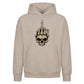 Rebellious skeleton middle finger Halloween Oversized Hoodie