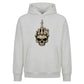 Rebellious skeleton middle finger Halloween Oversized Hoodie