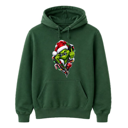 Rebellious zipped shades graphic Christmas Unisex Hoodie