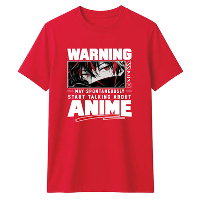 Warning May Start Talking About Anime Unisex T Shirt