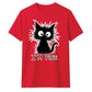 Crazy Scruffy Cat I'm Fine Slogan Graphic Unisex T-Shirt