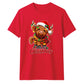 Cute fluffy highland cow winter Christmas Unisex T-Shirt