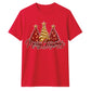 Glittering red gold tree print Christmas Unisex T-Shirt