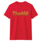 Glossy 3D block text thankful Thanksgiving Unisex T-Shirt