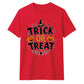 Spooky spider web text graphic Halloween Unisex t-shirt
