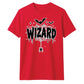Spooky wizard cobweb bats graphic Halloween Unisex t-shirt