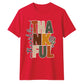 Stacked thankful block text art Thanksgiving Unisex T-Shirt