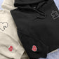 Embroidered You Complete Me Heart Puzzle Hoodies, Couple Matching Valentines Day Hoodie, Custom Heart Puzzle Valentine Jumper, Gifts for Him