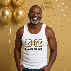 Retro 1966 Lightning Legend Graphic 60th Birthday Men Tank Top