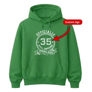 Personalized Birthday Gift Hoodie | Retro Awesome Birthday Design for Her & Him