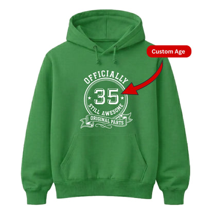 Personalized Birthday Gift Hoodie | Retro Awesome Birthday Design for Her & Him
