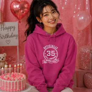 Retro Awesome Personalised Happy Birthday hoodie