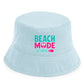 Retro Beach Mode Activated Slogan Bucket Summer Kids Hat