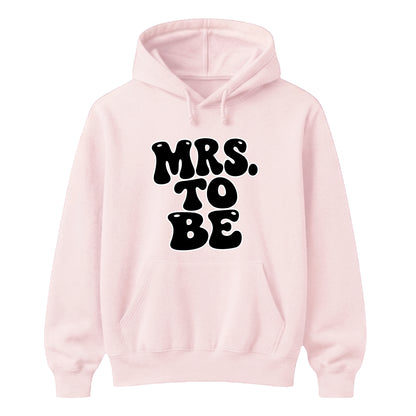 Retro Bubble Font Slogan Bridal Party Bride Unisex Hoodie