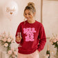 Retro Bubble Font Slogan Engagement Bride Unisex Sweatshirt