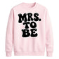 Retro Bubble Font Slogan Engagement Bride Unisex Sweatshirt