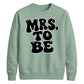 Retro Bubble Font Slogan Engagement Bride Unisex Sweatshirt