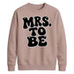 Retro Bubble Font Slogan Engagement Bride Unisex Sweatshirt