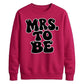 Retro Bubble Font Slogan Engagement Bride Unisex Sweatshirt