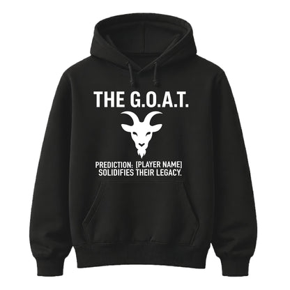 Personalise The GOAT Graphic Football Tournament Hoodies