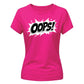 Retro Comic Explosion Oops Motif ladies fit T-Shirt