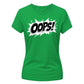 Retro Comic Explosion Oops Motif ladies fit T-Shirt