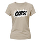 Retro Comic Explosion Oops Motif ladies fit T-Shirt