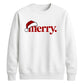 Retro groovy santa typography Christmas Unisex Sweatshirt