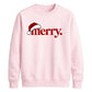 Retro groovy santa typography Christmas Unisex Sweatshirt