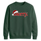 Retro groovy santa typography Christmas Unisex Sweatshirt