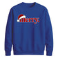 Retro groovy santa typography Christmas Unisex Sweatshirt