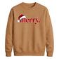 Retro groovy santa typography Christmas Unisex Sweatshirt