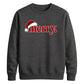 Retro groovy santa typography Christmas Unisex Sweatshirt
