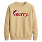 Retro groovy santa typography Christmas Unisex Sweatshirt