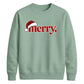 Retro groovy santa typography Christmas Unisex Sweatshirt