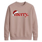Retro groovy santa typography Christmas Unisex Sweatshirt
