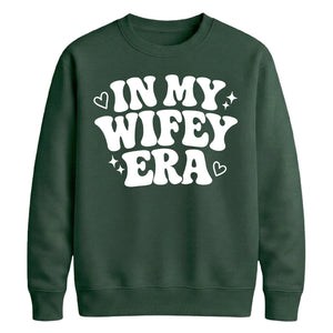 Retro Groovy Slogan Engagement Jumper Bride Unisex Sweatshirt
