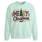 Retro Merry Christmas Tree Christmas Oversized Sweatshirt