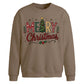 Retro Merry Christmas Tree Christmas Oversized Sweatshirt
