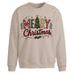Retro Merry Christmas Tree Christmas Oversized Sweatshirt