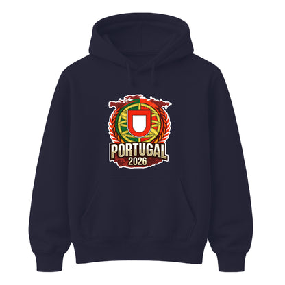 Retro Portugal football tournament unisex hoodies