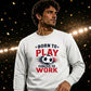 Retro Slogan Born Play football tournament sweatshirt New FiFa Mockup Dad